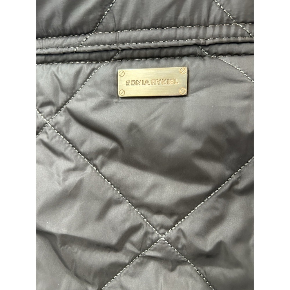 Sonia Rykiel Brown Quilted Shoulder/Crossbody Bag Gold Hardware Zip Snap Pockets - Picture 7 of 14